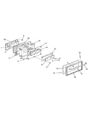 Oven door section