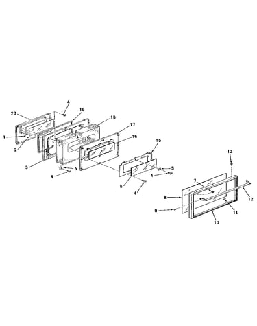 Oven door section