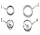 Kenmore 9119388610 optional porcelain pan and chrome ring kit no. 8068410 diagram