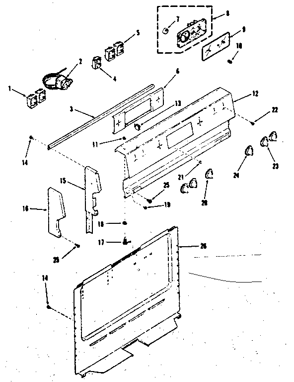 Backguard section