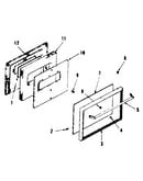 Oven door section