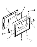 Oven door section