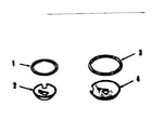 Kenmore 9119148610 optional porcelain pan and chrome ring kit no. 8069400 diagram