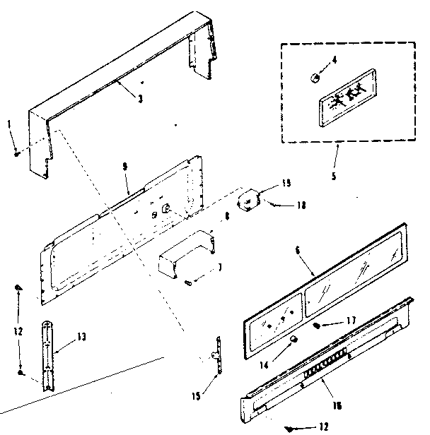 Backguard section