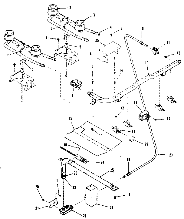 Burner section