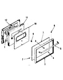 Oven door section
