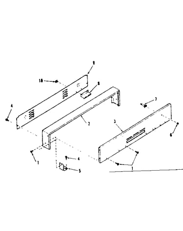 Backguard section