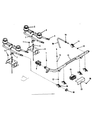 Top burner section