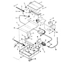 Kenmore 9117318610 broiler & oven burner section diagram