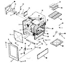 Kenmore 9117318610 oven body section diagram