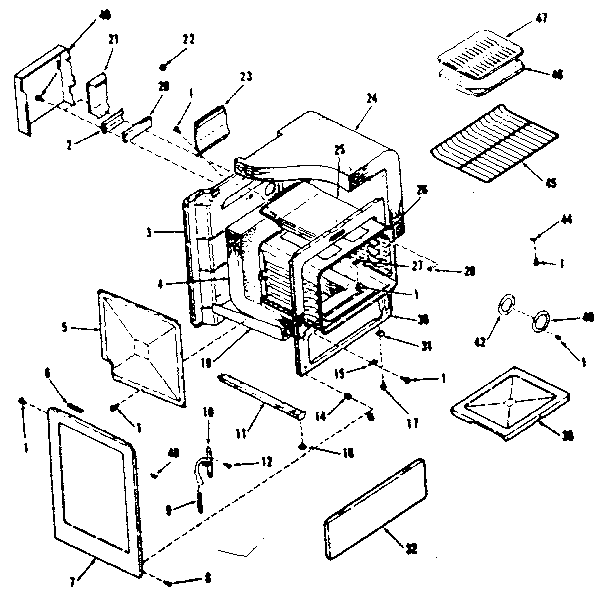 Oven body section