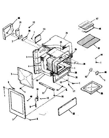 Oven body section