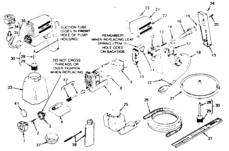 Parts and accessories