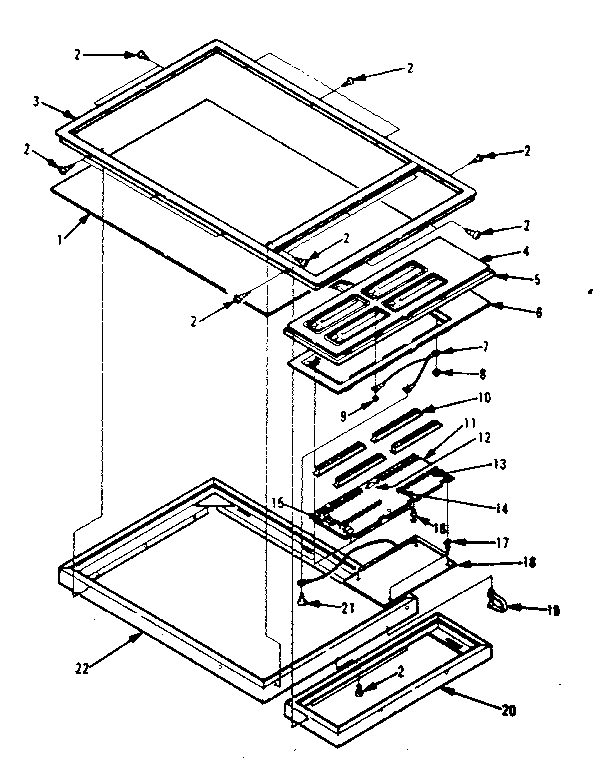 CONTROL AND TOP TABLE PARTS