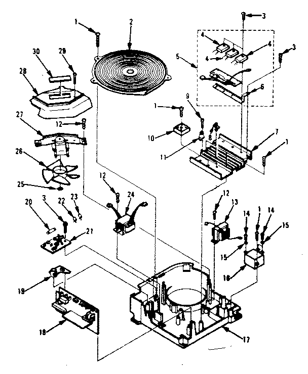 Inverter assembly parts for high power work coil