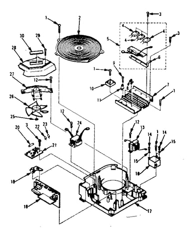 Inverter assembly parts for high power work coil