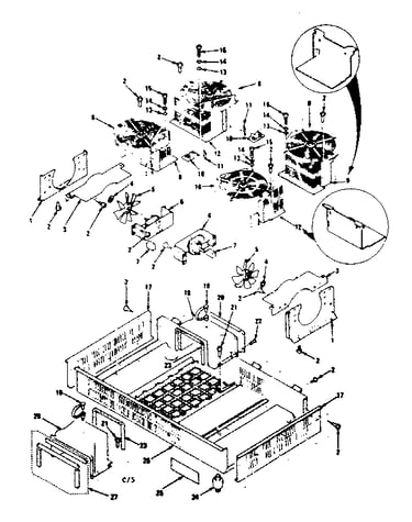 Frame and blower parts