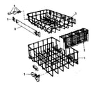 Kenmore 587733202 rack assembly diagram