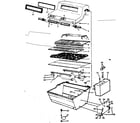 Kenmore 2581095880 grill and burner section diagram