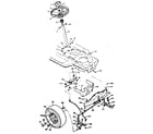 Craftsman 502255750 steering and front axle diagram