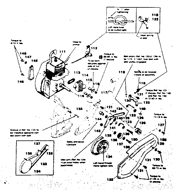 Engine & drive detail