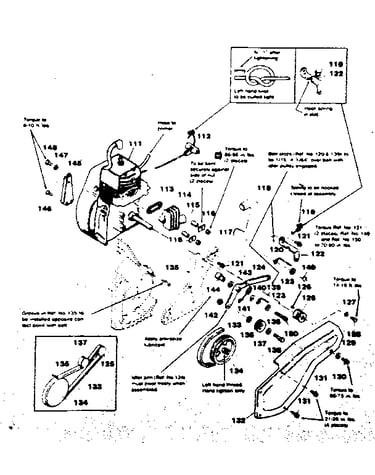 Engine & drive detail