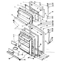 Kenmore 1068638553 door parts diagram