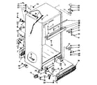 Kenmore 1068638573 cabinet parts diagram