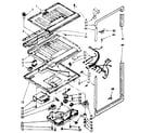 Kenmore 1068638573 compartment separator and control parts diagram