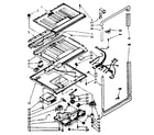 Kenmore 1068648542 compartment separator and control parts diagram