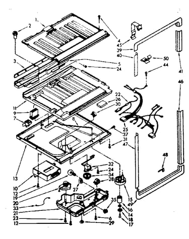 Compartment separator and control parts