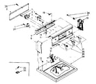 Kenmore 11087379720 top and control panel parts diagram