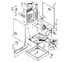 Kenmore 11087379320 cabinet and motor parts diagram