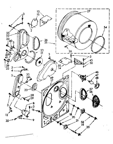 Bulkhead, drum and heater box parts