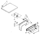 Kenmore 11088416620 top and console parts diagram