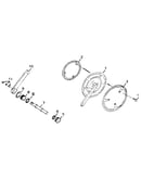 Crank, chain wheel & chain guard assembly