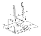 Sears 15579 barbell support diagram