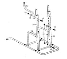 Sears 15579 barbell support assembly diagram