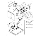 Kenmore 11087592120 top and console parts diagram