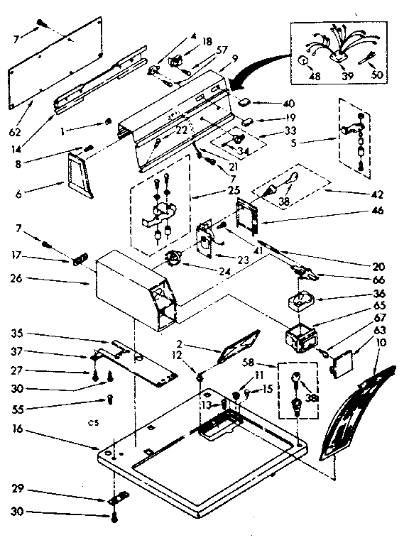 Top and console parts