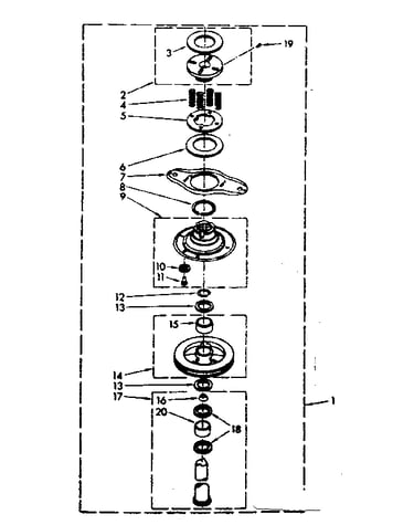 Basket drive and brake parts