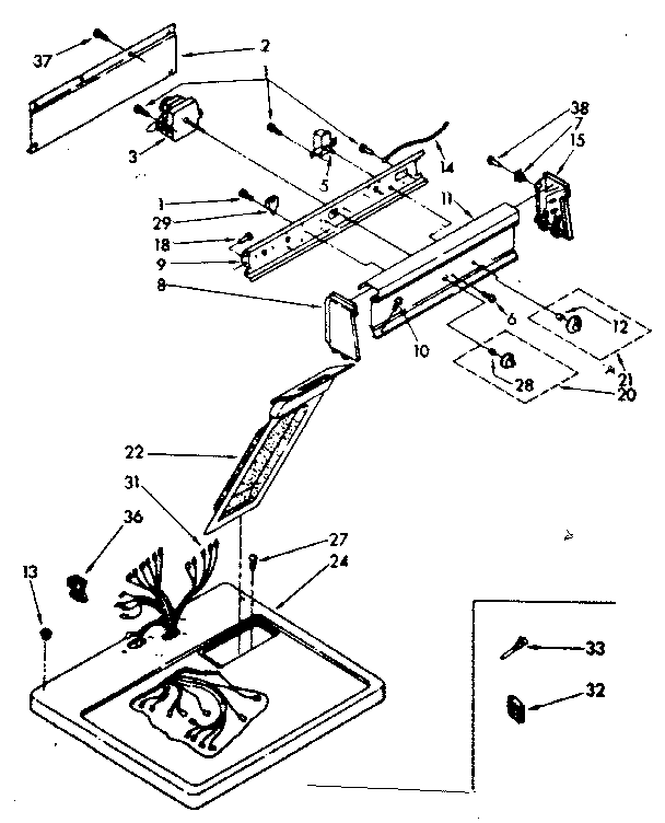 Top and console parts