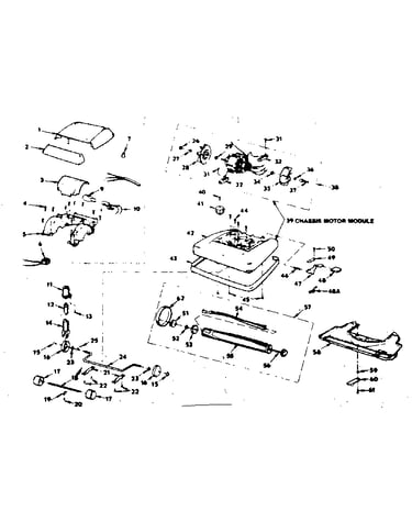 Nozzle and motor assembly