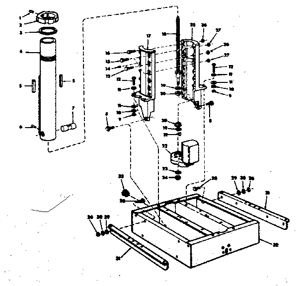 Transmission and tube assembly