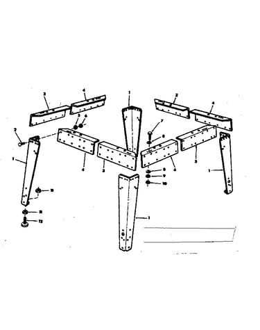 Craftsman leg set 9-22236