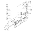 Craftsman 298585190 fig. 6 drive shaft pipe & gear case diagram