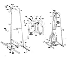 DP 15-1100-STAND front support diagram