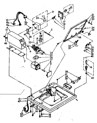 Top, lid and coin box parts