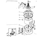 Kenmore 11072408870 tub and basket parts diagram
