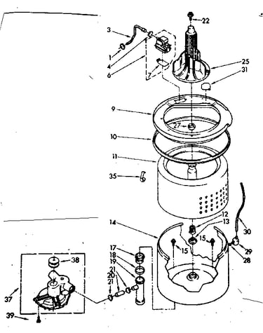 Tub and basket parts